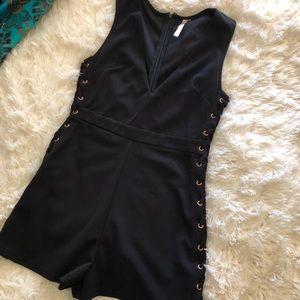 Lace Up Romper